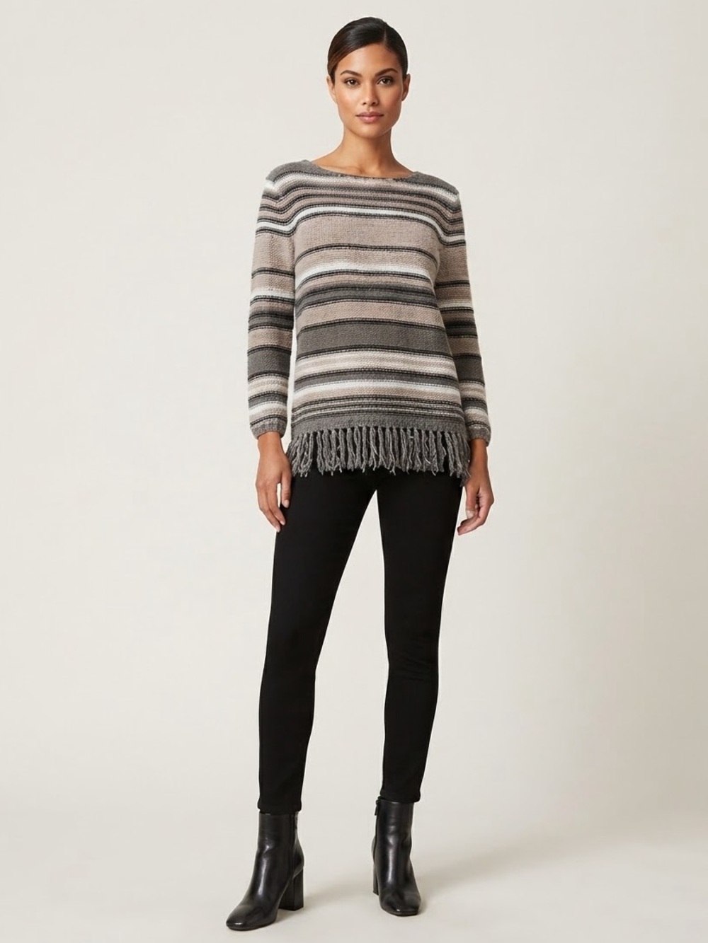 Ruby Rd. Sweater With Fringe Size Medium - Picture 5 of 5